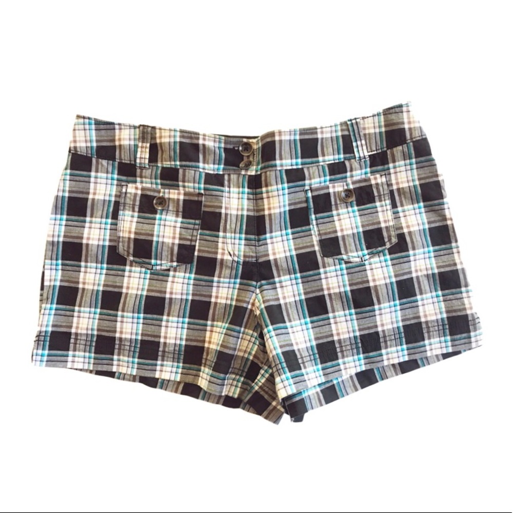 New York & Co. SZ 14 Retro Plaid 3.5” Short EUC